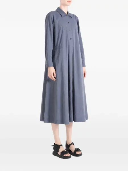 Lung rochie tip cămașă Margaret Howell albastru