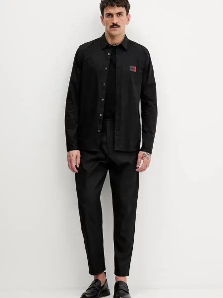 HUGO Cămașă Emero | Straight fit negru