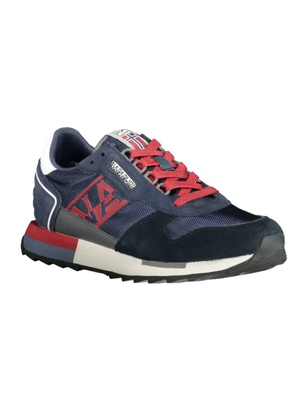 Sneakersy Napapijri skórzane niebieskie