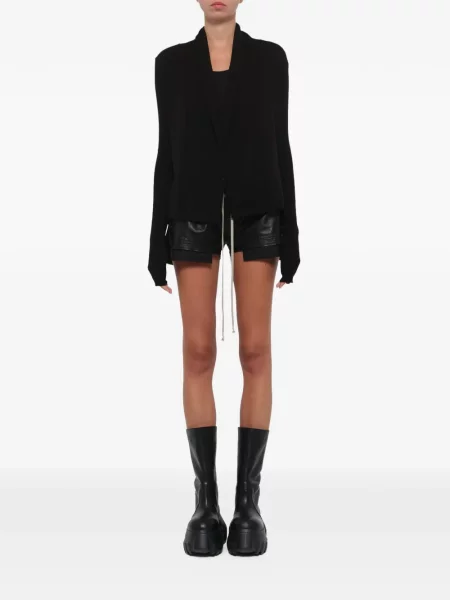 Cardigan Rick Owens asimetric negru