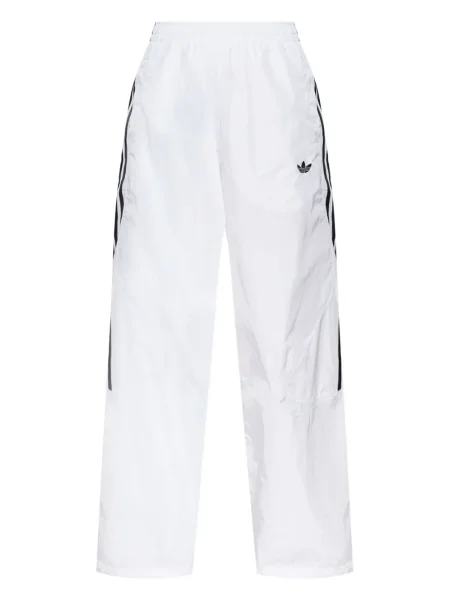 Kalhoty Adidas s výšivkou bílé