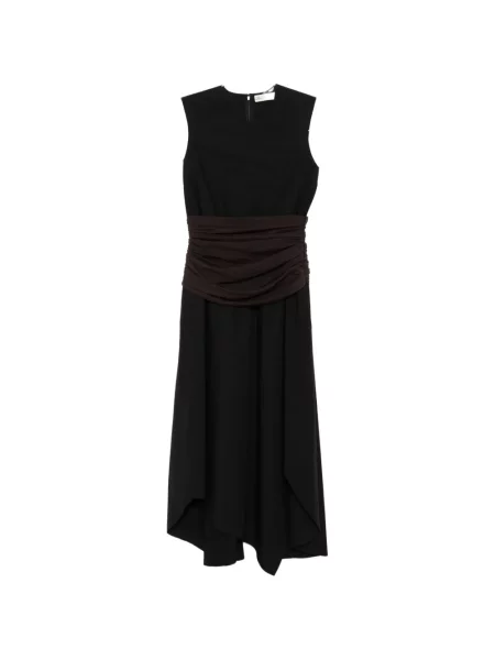 Rochie midi Tory Burch fără mâneci până la genunchi de costum negru