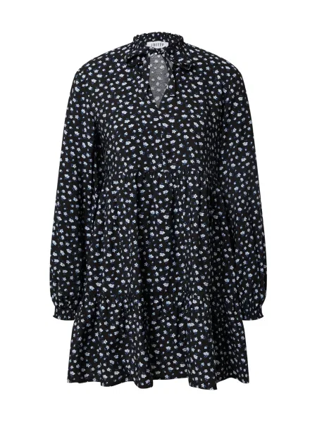 EDITED Rochie Heather albastru închis alb