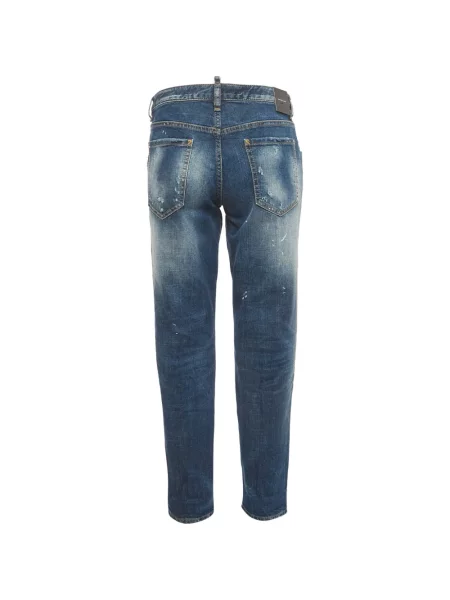 Blugi Dsquared2 zdrențuiți albastru