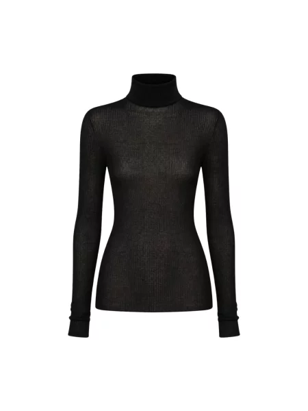 Sweter z golfem Liviana Conti do golfa czarny