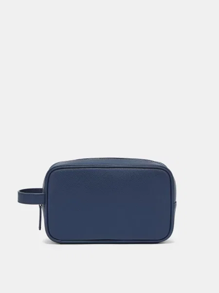 Кожаная сумка Emporio Armani синяя