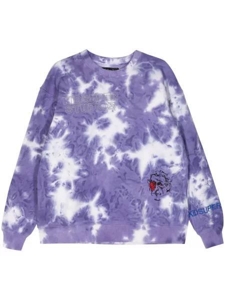 Cravată Kidsuper cu broderie cu legături violet