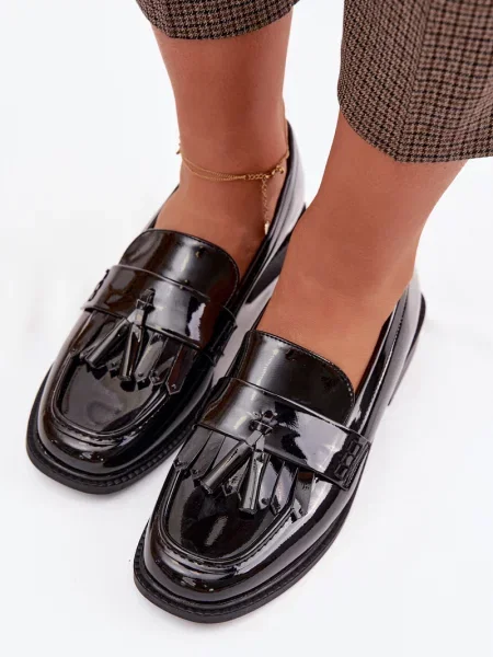 Mocasini Boto din piele negru