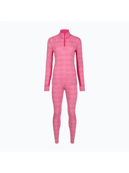 Set de lenjerie termoactivă pentru femei Woolcano Pink roz