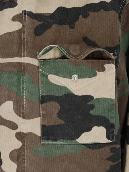 Geacă Nili Lotan cu imagine cu model camuflaj verde