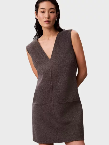 Вовняна сукня Calvin Klein сіра