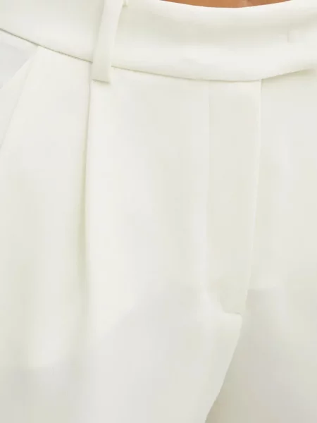 Pantaloni Luisa Spagnoli plisate alb