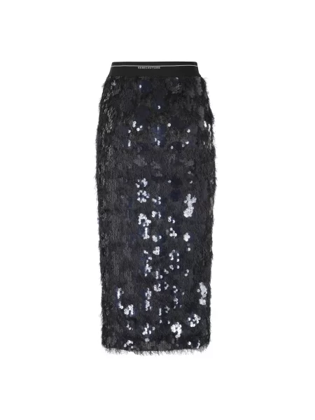 Spódnica midi Semicouture niebieska