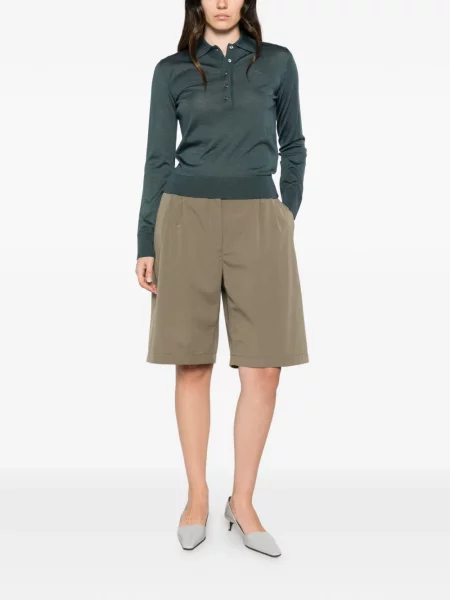 Top Lacoste cu autograf verde