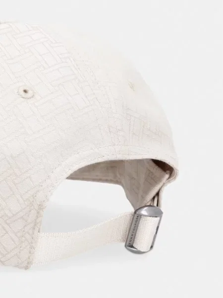 Czapka z daszkiem Tommy Hilfiger beżowa