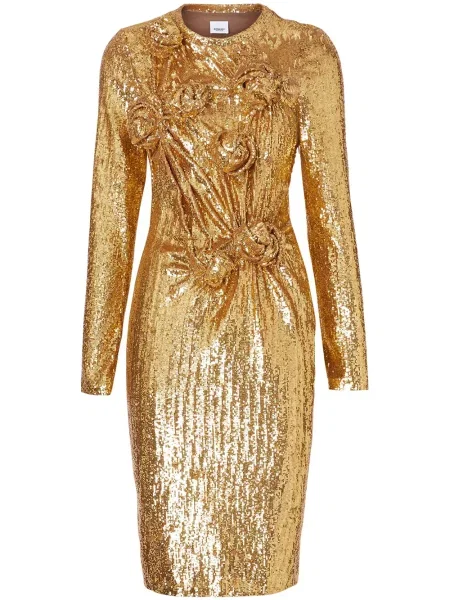 Rochie Burberry de costum auriu