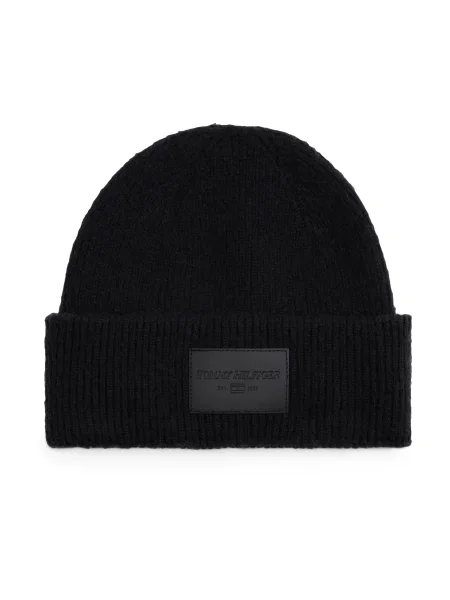 Tommy Hilfiger De lână căciulă negru