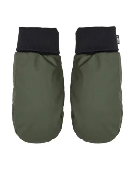 Rains Rękawiczki Alta Puffer Mittens zielony