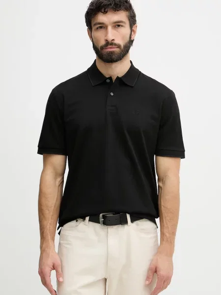 Tricou polo Boss Black negru