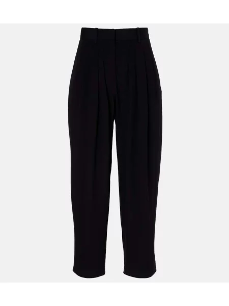 Pantaloni Isabel Marant cu talie înaltă negru