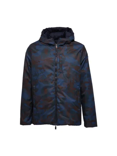 Kurtka Oof Wear z nadrukiem w kamuflażu niebieska