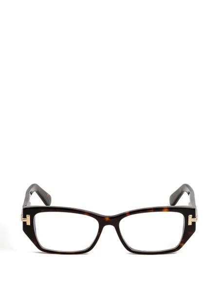 Ochelari de soare Tom Ford Eyewear cu imprimeu geometric maro