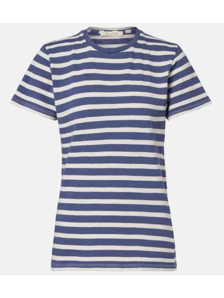 Tricou Nili Lotan din jerseu albastru