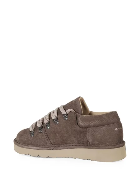 Sneakerși Panchic din piele maro