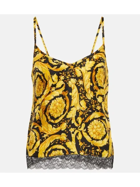 Maiou Versace de mătase galben