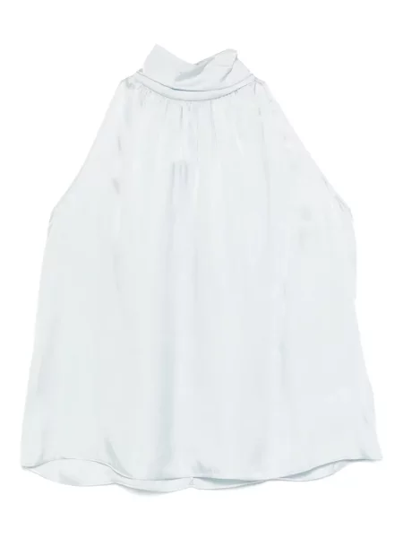 Bluză Anine Bing cu gât halter albastru