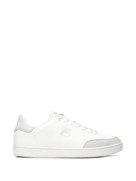 Sneakerși Fila cu șireturi din dantelă alb