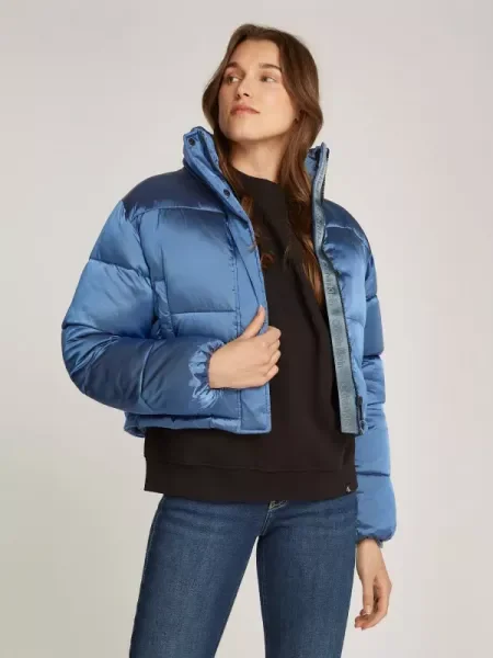 CALVIN KLEIN JEANS Geacă | Cropped Fit albastru