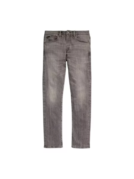Skinny jeansy skinny Polo Ralph Lauren z 5 kieszeniami szare