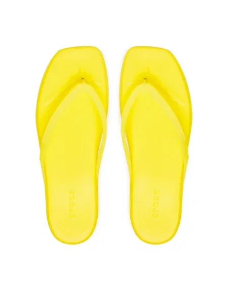 Crocs Šlepetės per pirštą Miami Frosted Flip geltona