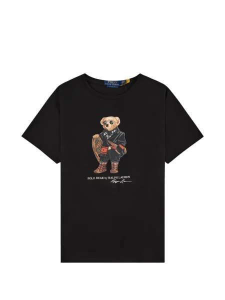 Tricou polo Polo Ralph Lauren cu broderie din fleece alergare roșu