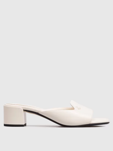Кожаные мюли Jimmy Choo бежевые