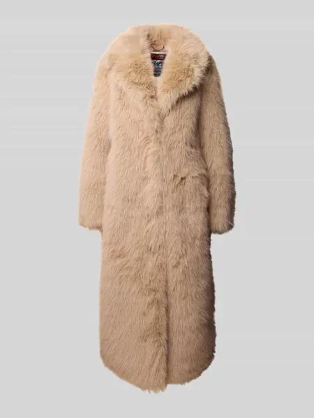 Płaszcz ze sztucznym futrem model ‘MOONLAKE’ Frieda & Freddies beżowy