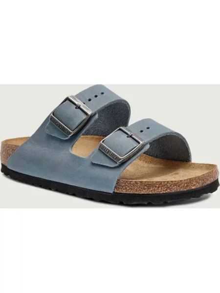 Papucsok BIRKENSTOCK Arizona Soft Footbed Oiled Leather Narrow. Méret: 37 EU kék