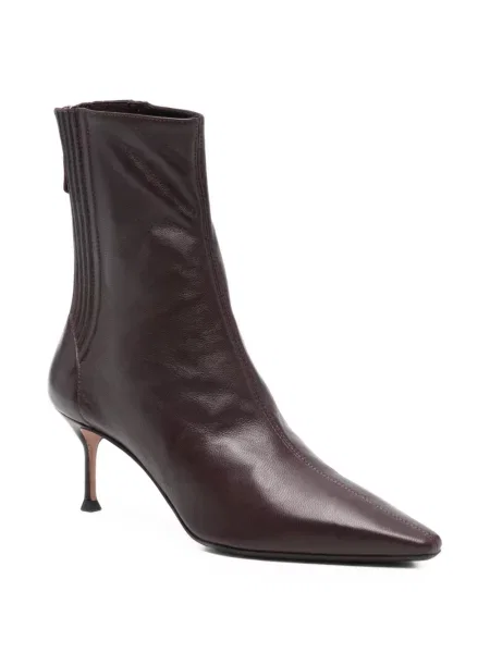 Cizme scurte Aquazzura din piele violet