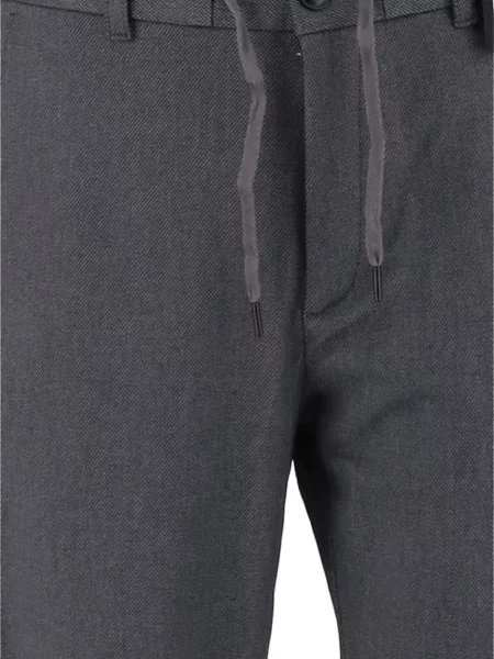 Pantaloni Boss conici cu cordon gri