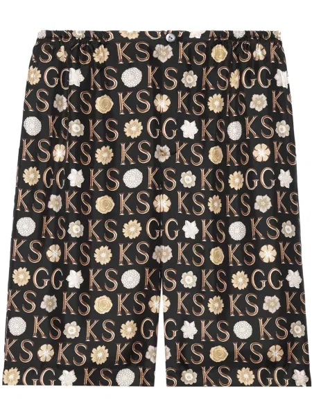Pantaloni scurți Gucci negru