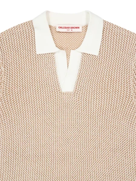 Tricou polo Orlebar Brown maro