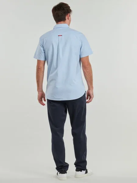 Oxford Superdry din țesătură twill albastru