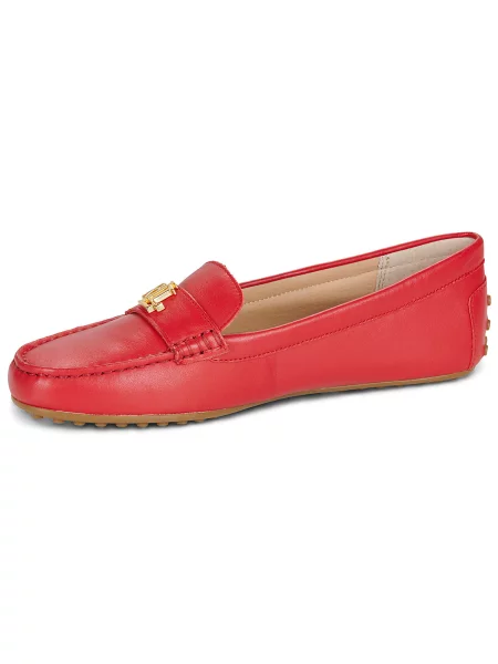 Pantofi Lauren Ralph Lauren din piele roșu