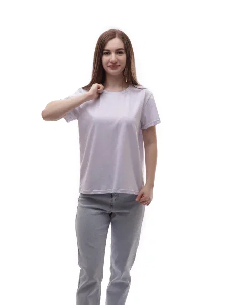 Футболка STREAM віскоза/поліестер білий