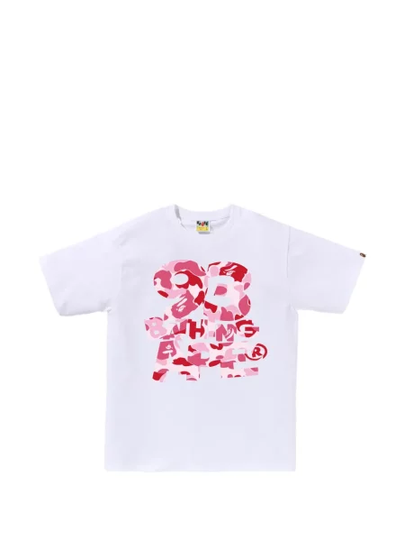 Tricou A Bathing Ape® cu imagine alb