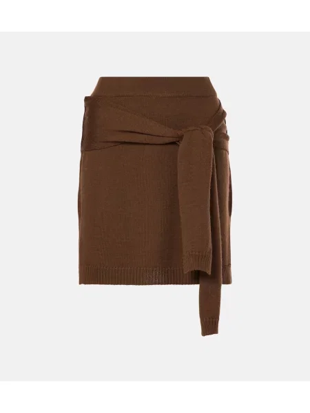 Fustă Lemaire de lână maro