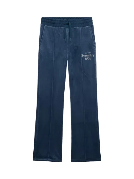 Superdry & Co Pantaloni albastru închis / murdar alb