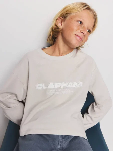 Koszulka z nadrukiem lodowy Dzieci lata MANGO KIDS szary