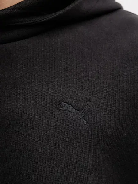 Однотонный свитер Puma с капюшоном черный